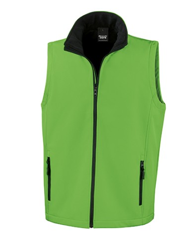RES-R232M-Men's Printable Softshell Bodywarmer with Recycled Fleece Inner